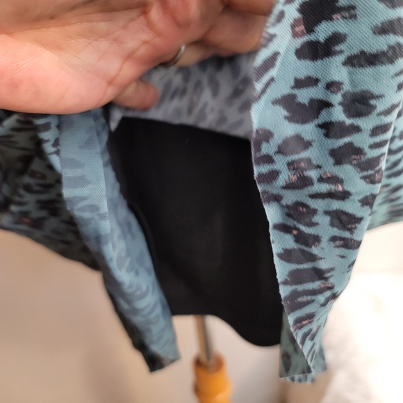 MSCH MOSS COPENHAGEN KALI MESH AOP RUFFLE GREEN MINI SKIRT WOMENS SZ EXTRA SMALL - Picture 11 of 16